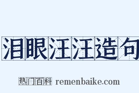 泪眼汪汪造句是什么意思的图片